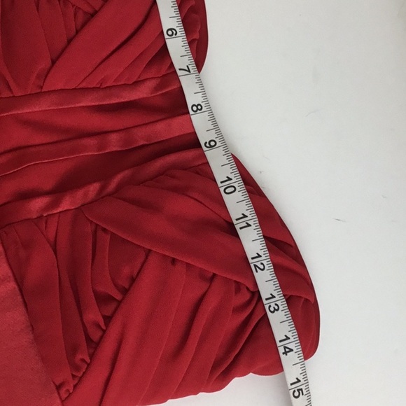 XOXO Chiffon Strapless Red Mini Dress NWT - Picture 9 of 9